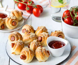 Mini hot dogi
