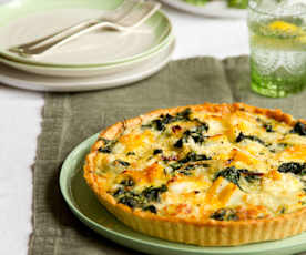 Smoked Haddock and Spinach Tart