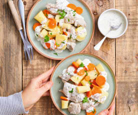 Sauté de porc à la moutarde et panais