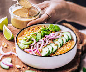 Salade de riz croustillante