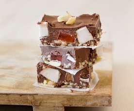 Rocky road with vanilla bean marshmallow