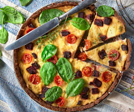 Torta salata con verdure di stagione