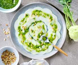 Kohlrabi-Carpaccio
