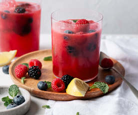Berry mojito mocktail