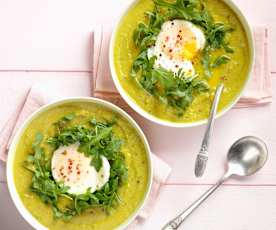 Sweet Pea and Zucchini Soup