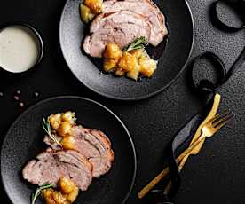 Aguja de cerdo al queso cabrales