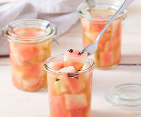 Pickled watermelon rind