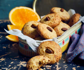 Pistazien-Orangen-Dattel-Kekse