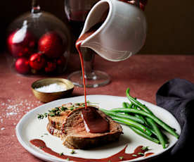 Solomillo de ternera con salsa bordelesa