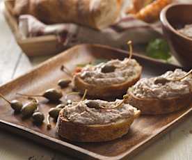 Kaparová pomazánka se sardinkami