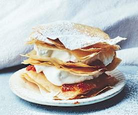 Mille-feuille de filo aux agrumes