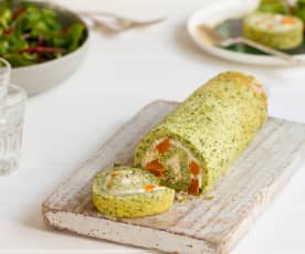 Spinach and Butternut Squash Roulade