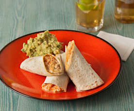 Burritos de poulet, sauce chipotle