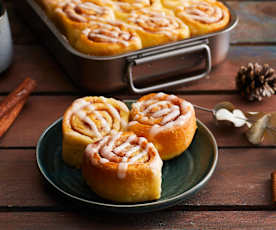 Νηστίσιμα ρολά κανέλας με ταχίνι