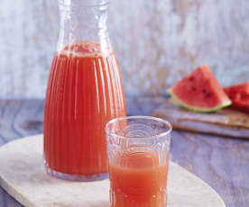 Agua de limón y sandía