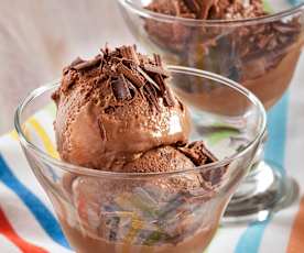 Gelado de chocolate e café