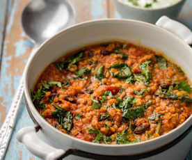 Coconut and Spinach Dahl