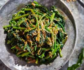 凉拌菠菜