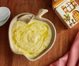 Pappa vegetariana di miglio al finocchio e mela (7-9 mesi)