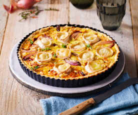 Schalotten-Tarte mit Ziegenkäse