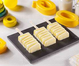 Ghiaccioli cremosi cocco e ananas