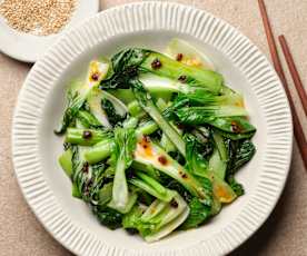 Poêlée de légumes verts