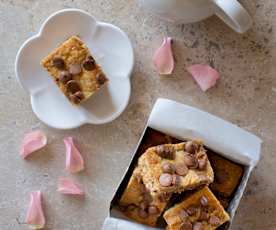 Blechkuchen mit Erdnussbutter und Chocolate-Chips