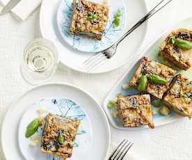 Torta salata alla parmigiana di melanzane (senza glutine)