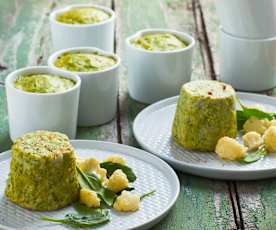 Sformato di cavolfiore e spinaci