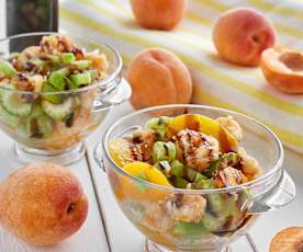 Mazzancolle alle albicocche