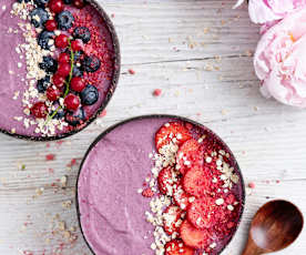 Smoothie bowl rosa