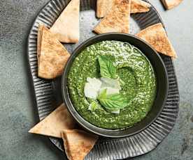 Pesto with Pita Breads (Danny Bowien)