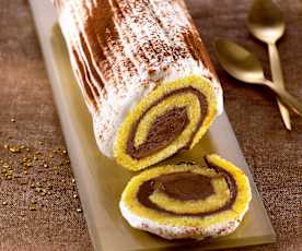 Décembre - Bûche choco caramel