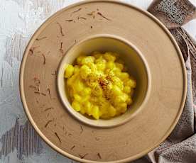 Gnocchi di patate con crema allo zafferano