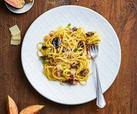 Tagliolini fichi e guanciale