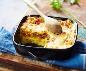 Lasagne à la béchamel au camembert