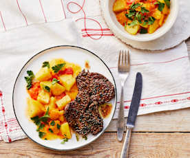 Bobbia mit Rinder-Minutensteak