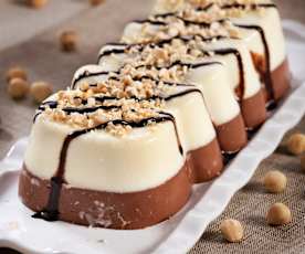 Semifreddo ai due cioccolati e nocciole