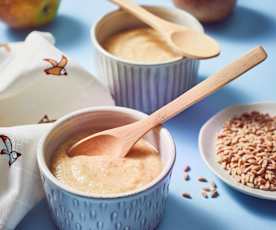 Dinkelbrei mit Apfel