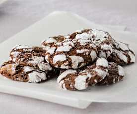 Galletas de chocolate craqueladas