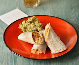 Burrito di pollo con salsa chipotle