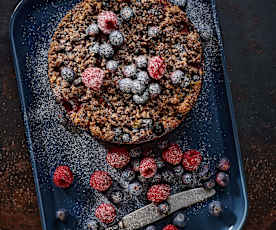 Ovocný koláč z banánové mouky