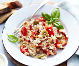 Graupen-Risotto mit Paprika