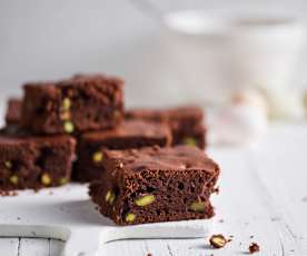 Brownie con pistachos