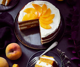 Möhren-Pfirsich-Torte