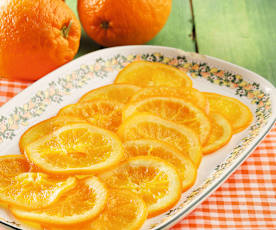 Naranjas confitadas