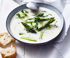 Spargel-Mascarpone-Suppe