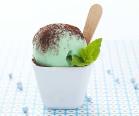 Mousse glacée à la menthe