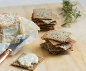 Rosemary and sea salt crackers