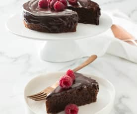 Health by chocolate torte